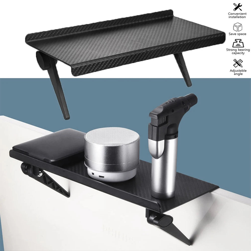 Adjustable TV & Computer Display Shelf – No - Drill, Eco - Friendly ABS, Space - Saving Storage for Media Equipment & Decor - LUCKY FIG