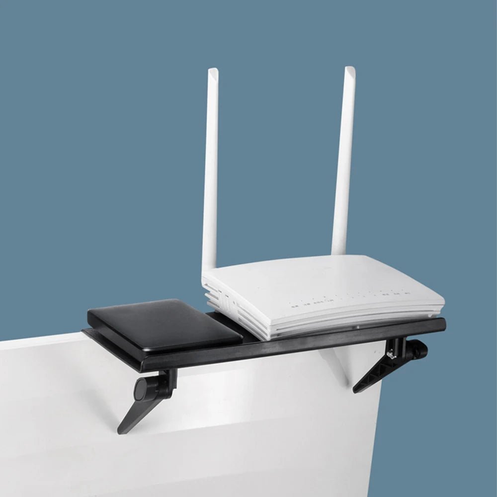 Adjustable TV & Computer Display Shelf – No - Drill, Eco - Friendly ABS, Space - Saving Storage for Media Equipment & Decor - LUCKY FIG