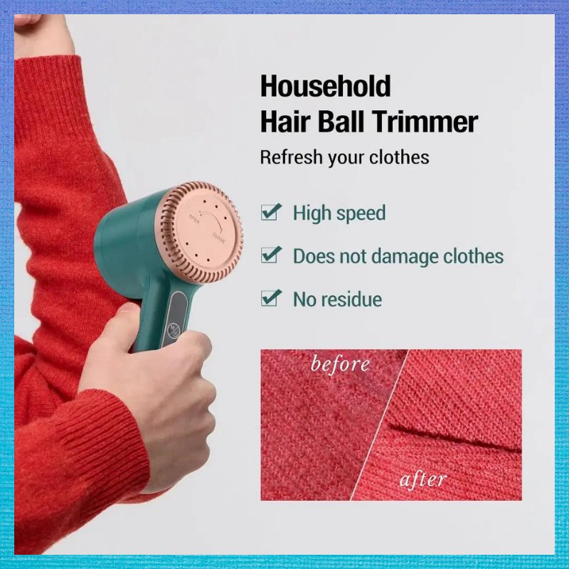 Portable Electric Lint Remover – Rechargeable Fabric Shaver for Clothes - LUCKY FIG