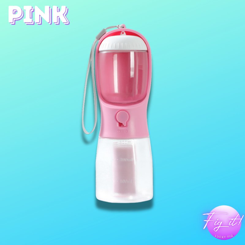 Portable Pet Water and Food Bottle - Double Leak - Proof Design - LUCKY FIG