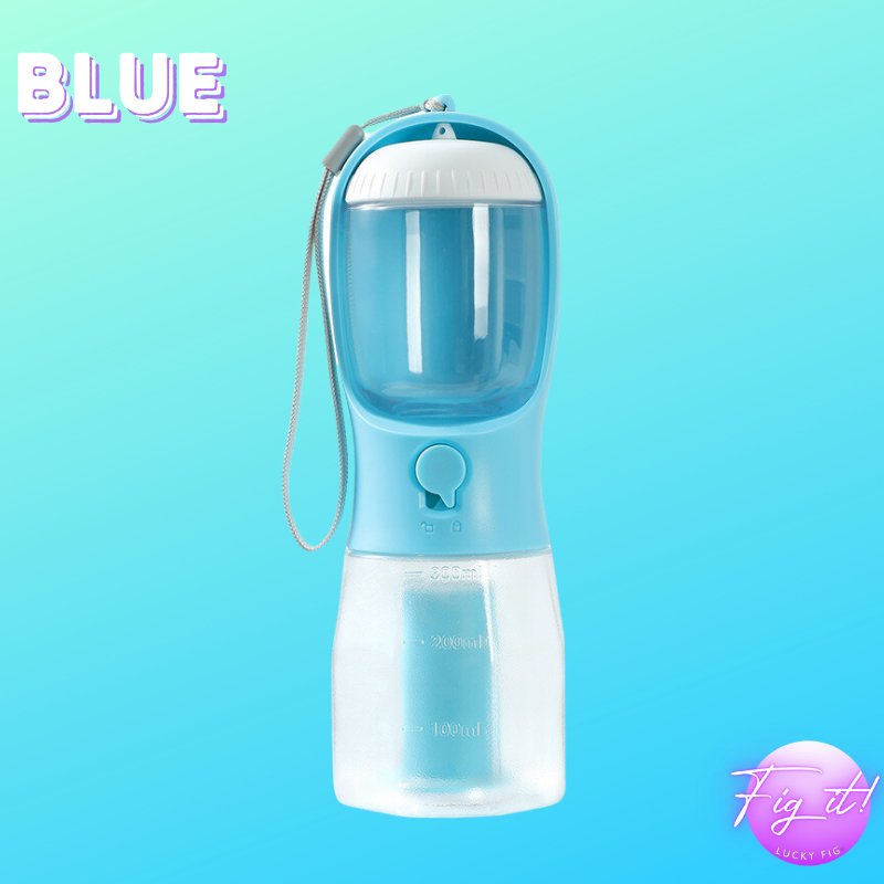 Portable Pet Water and Food Bottle - Double Leak - Proof Design - LUCKY FIG
