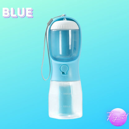 Portable Pet Water and Food Bottle - Double Leak - Proof Design - LUCKY FIG