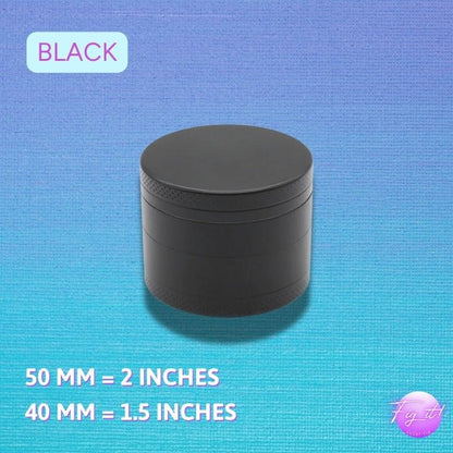 Premium Magnetic Closer 4 Layer Herb Grinder - 4 - Piece, Sharp Teeth, Portable - LUCKY FIG