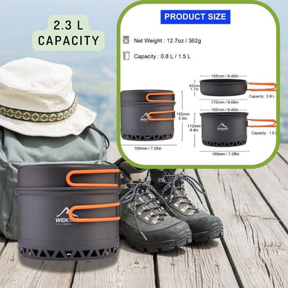 WIDESEA Portable Camping Cooking System - High-Efficiency & Powerful Flame | LUCKY FIG - LUCKY FIG